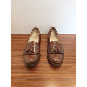 Florsheim Pisa Loafers Dress Shoes Mens Size 10.5 D Brown Leather Tassels